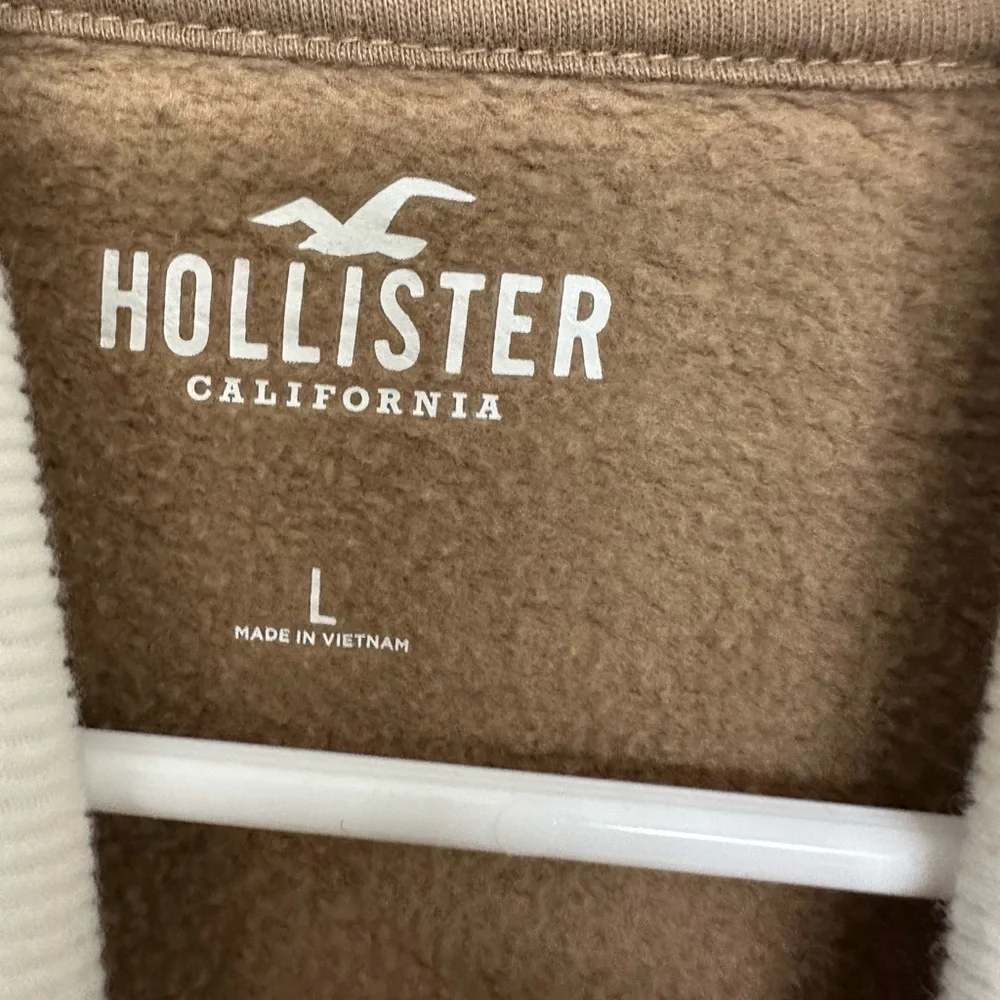 Hollister Colorado Springs Crest Sweatshirt Tan Pullover Women’s L - Picture 2 of 5